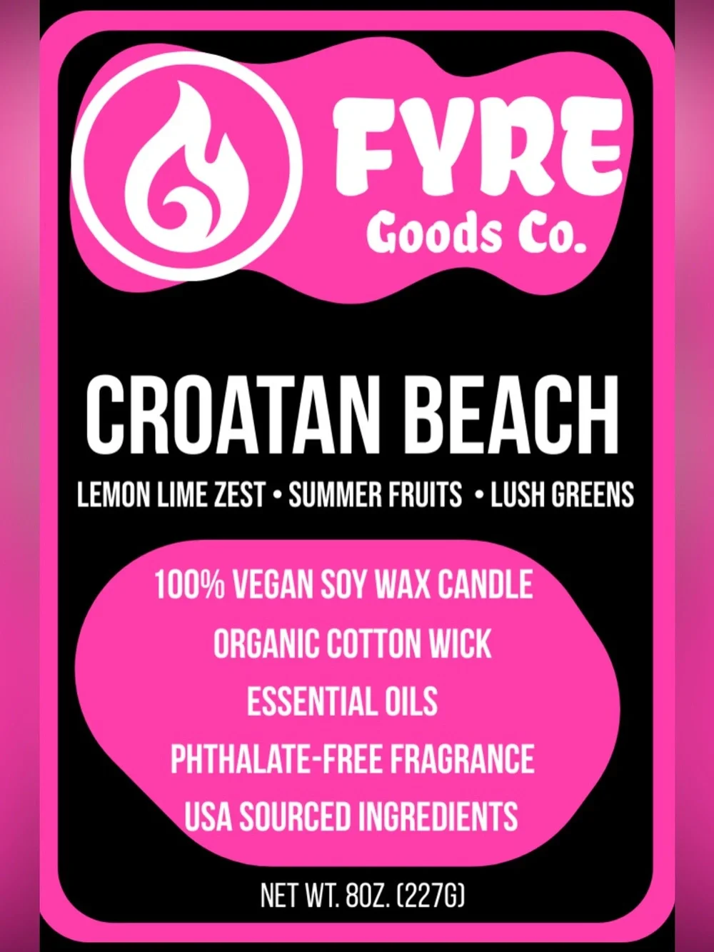 Vegan Soy Candle in Red Ceramic Vase